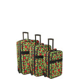 LadyBug 3-Piece Expandable Upright Luggage Set