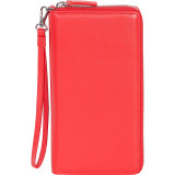 Leather Zip Clutch Wallet