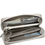 Large Full Zip Organizer Clutch Wallet