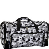 Gray Camo Weekender Duffel