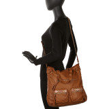 Washed Tote W/ Tribal Webbing