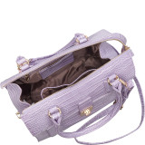 Essie Glossy Crocodile Pattern Satchel