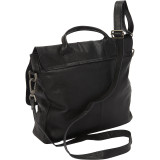 Black Leather Cross Body Bag