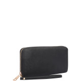 Zip Around Emblem Wallet