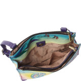Hand Painted Multi Compartment Crossbody