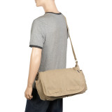 Large Cotton Canvas Messenger Bag