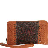 Women's Tooled with Braid Wallet