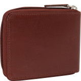 RFID Secure Mens Zippered Wallet