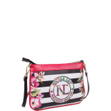 Stripe Print Mini Crossbody