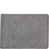 Recycled Twill and Leather Slim Bifold Wallet