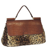 Rolled Strap Top Handle Satchel