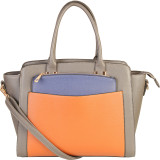 Double Top Handle Large Tote Bag with Removable Strap