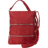 Triple Zip- Expandable Cross Body Bag