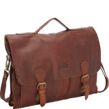 Soft Leather Laptop Messenger Bag and Brief XL