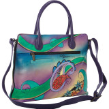 Hand Painted Large Expandable Tote