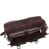 16" Pro Leather Laptop Briefcase