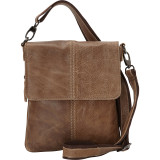 Pompei Expandable Cross Body Bag-Leather