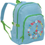 Agatha Ruiz de la Prada Peace & Love Large Blue Backpack