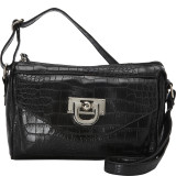 Vicki Snake-Embossed Crossbody Bag
