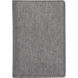 Recycled Twill and Leather Front Pocket Wallet