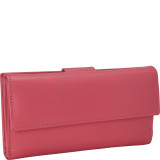Leather Wallet with 1/2 Flap & Tab