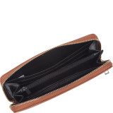 Faux Leather Zip Around Wallet