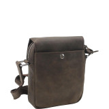 8.5" Slim Leather Sling Handbag