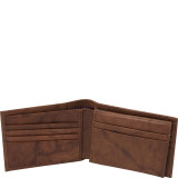 "Manchester" Collection Leather Passcase Bi-Fold Wallet