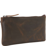 Full Grain Leather Large Clutch Zipper Wallet