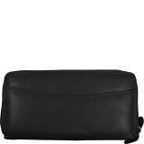 RFID Calf Double Zip Credit Card Wallet