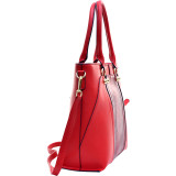 Gold-Tone Python Snakeskin Large Tote