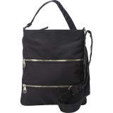 Triple Zip- Expandable Cross Body Bag