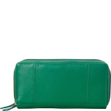 RFID Secure Collection: Ladies Double Zipper RFID Wallet