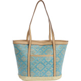Paper Straw Tribal Tote