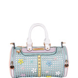 Selina Floral Pastel Barrel Bag