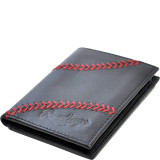 Baseball Stitch Front Pocket Wallet With Magnetic Money Clip