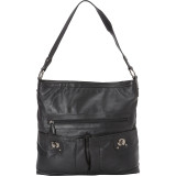 Front Pocket Turn Lock Shoulder Bag