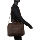 Out Of The Bag - Colombian Leather Expandable Computer Case