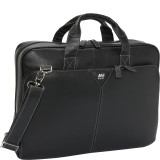Deluxe Leather Laptop Briefcase - 15.4"