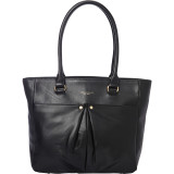 Pretty Pleats Smooth Leather Tote