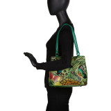 Hand Painted Leather Twin Top Tote