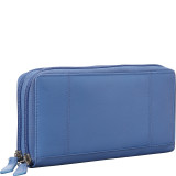 RFID Secure Collection: Ladies Double Zipper RFID Wallet