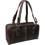 Classy Belt Stitched Leather Satchel