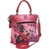 Hand Painted Flap Saddle Bag