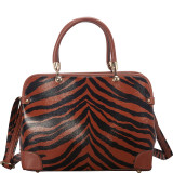 Brook Zebra Print Satchel