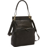 N/S Two Zip Compartment Shoulder Bag