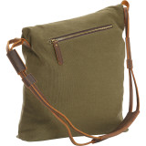 Casual Style Cotton Canvas Cross Body Shoulder Bag