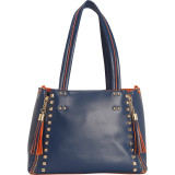 Two in One Double Tassel and Studded Tote