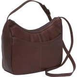 Top Zip Hobo With Front Open pocket