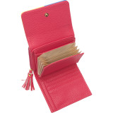Color Block Zip French Purse